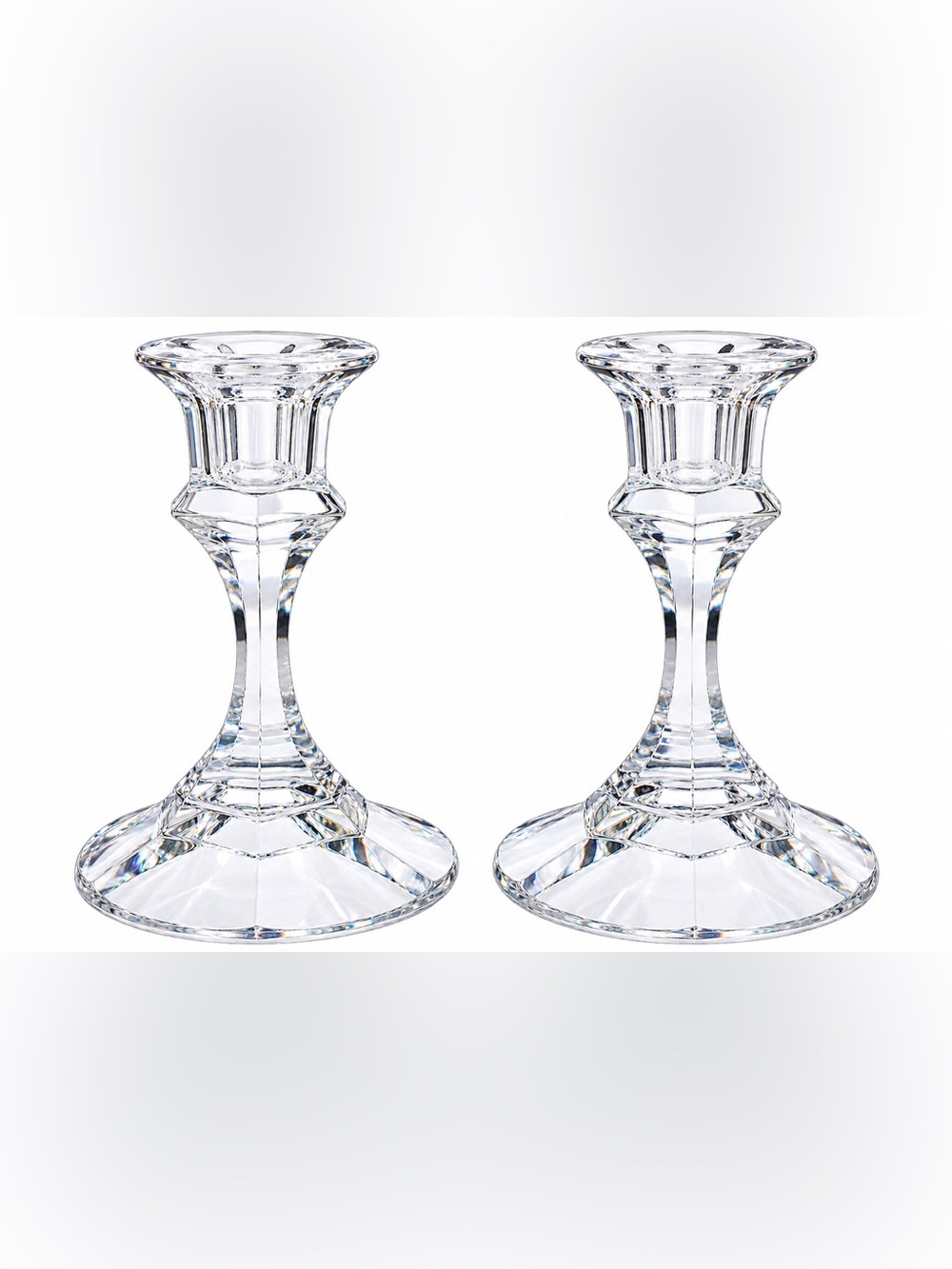 Libby Glass Company 4" Candlesticks set of 2